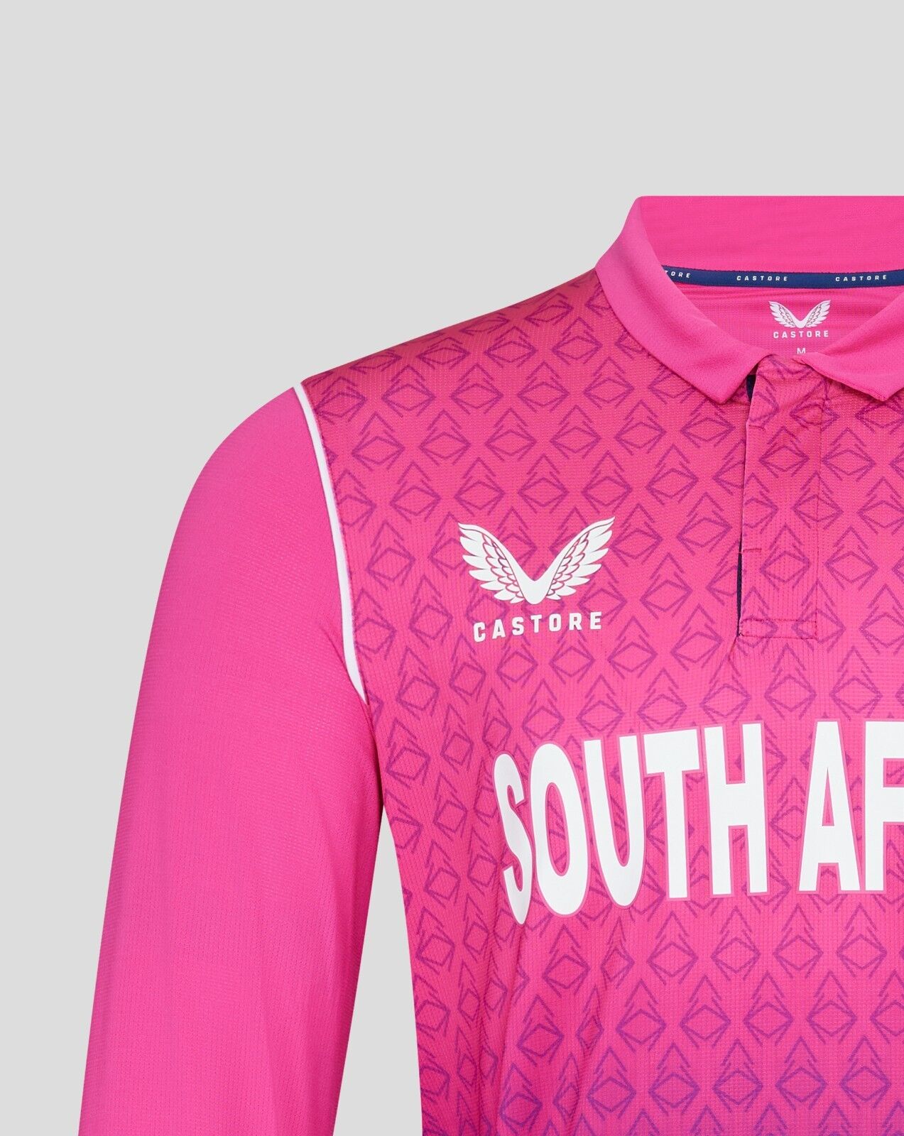 Castore South Africa Long Sleeve Elite Polo / BNWT / Pink / RRP £50
