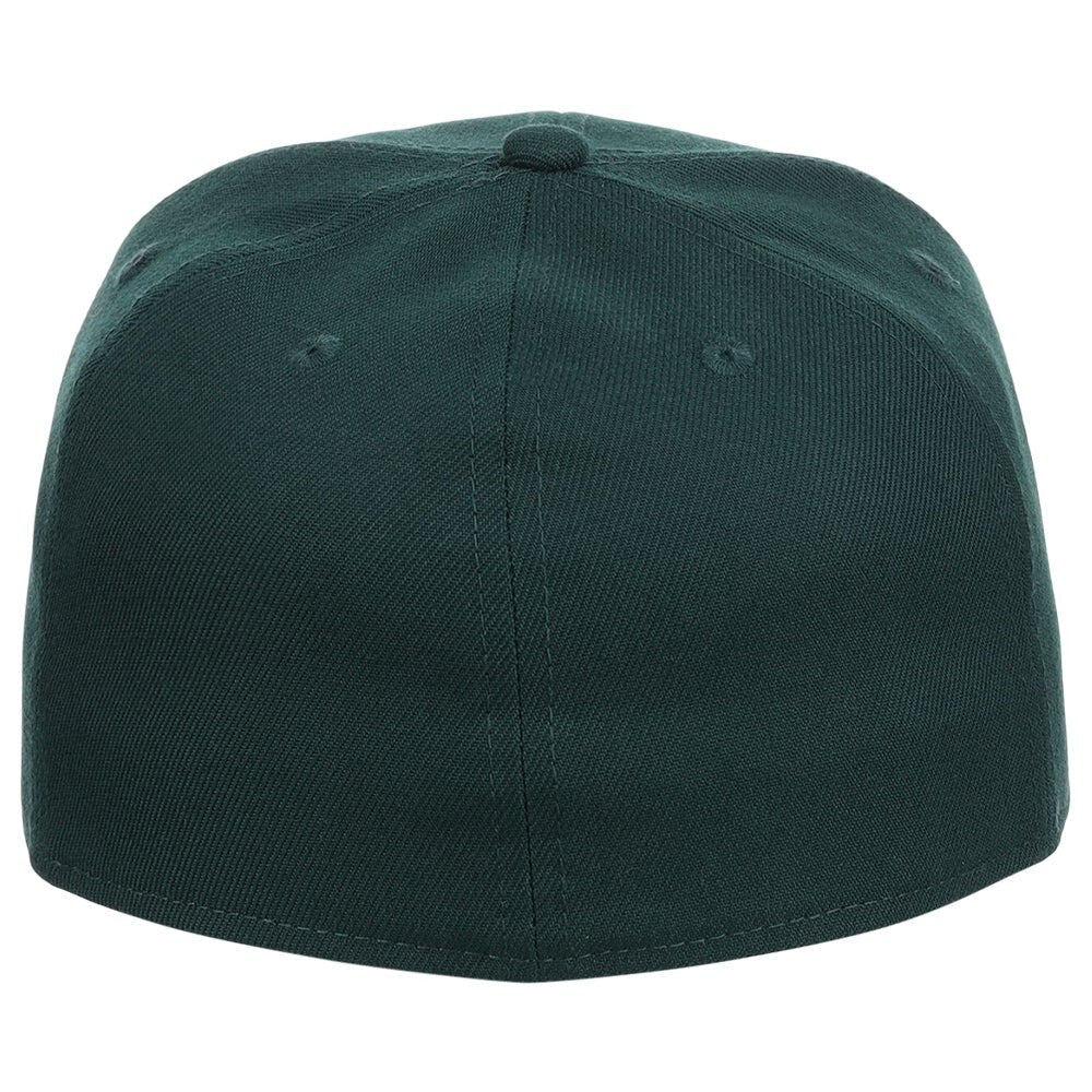 Unisex Plain Full Court Fitted Hat / Dark Green / £22