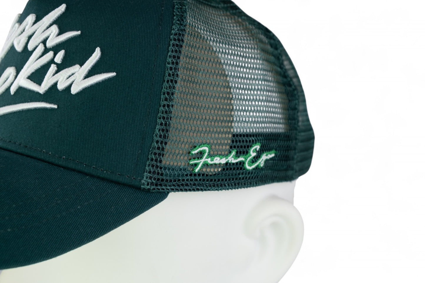 Fresh Ego Kid Script Trucker Cap / Green Yellow / RRP £28
