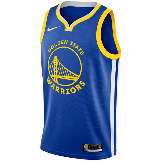 Nike Mens Golden State Basketball Jersey / Blue Yellow / Blank / RRP £90