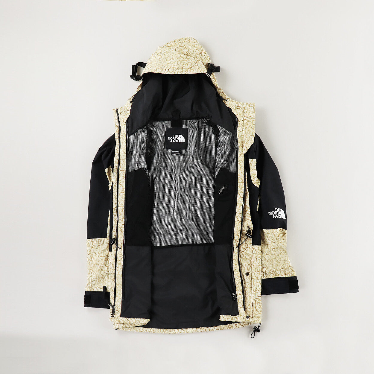 The North Face 1994 Seasonal Retro Mountain Light Jacket-TNF White Sherpa Print