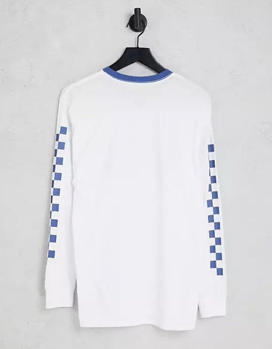 Vans X Penn Sport Long Sleeve T-Shirt / White Blue / Men / RRP £42