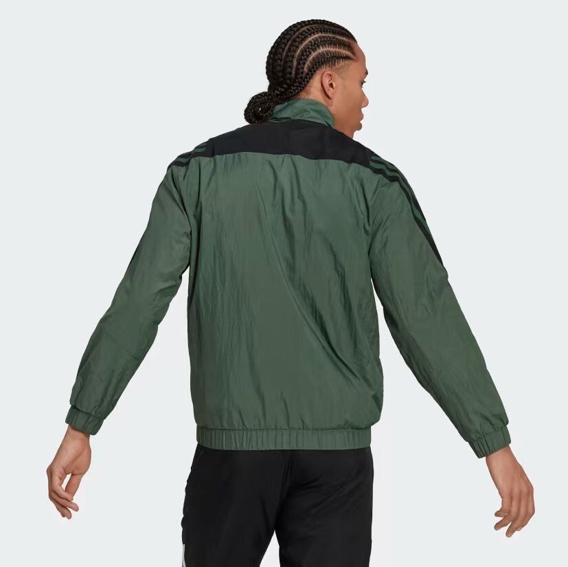 Adidas Mens Future Icon Woven 1/4 Zip Jacket / Green / RRP £50