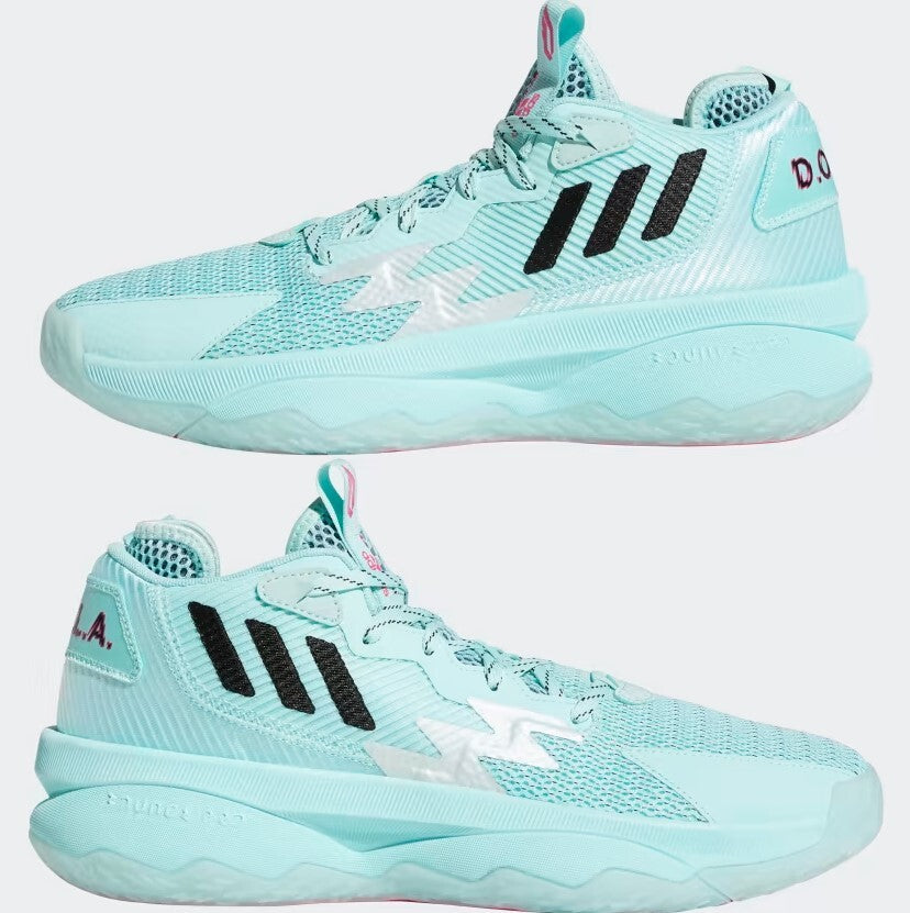 Adidas Mens Dame 8 Respect My Name Basketball Trainers / Aqua Blue / RRP £100