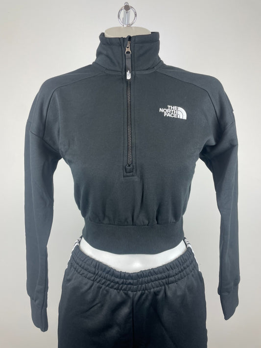 The North Face Womens Cropped 1/4 Zip Fleece / Black / Rrp £65