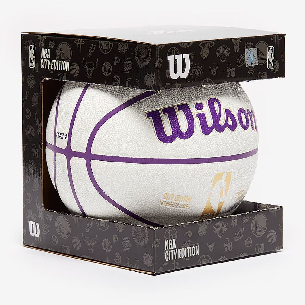 Wilson LA Lakers Team City Edition Collector Basketball / White / RRP £110