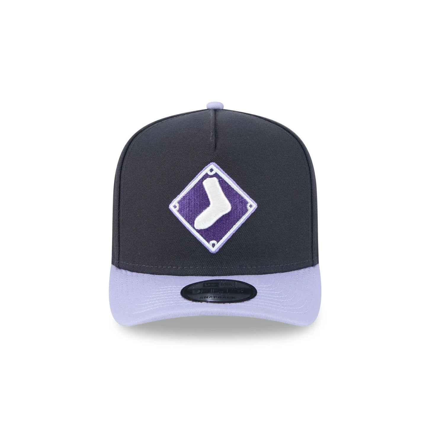 New Era Chicago White Sox 9Forty A-Frame Snapback Cap / Black Purple / RRP £27