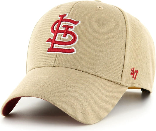 Sure Shot Snapback 47 Unisex Cap / St. Louis Cardinals / Khaki / BNWT / RRP £28