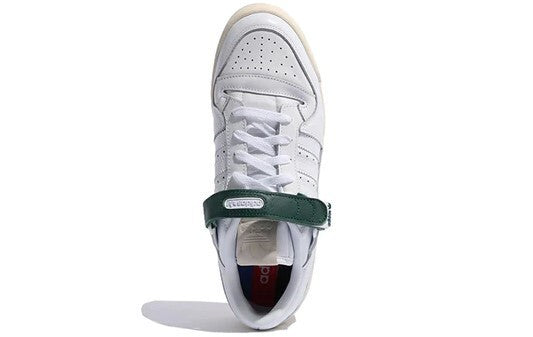 Adidas Mens Forum Low Trainers / White Green Strap / RRP £80