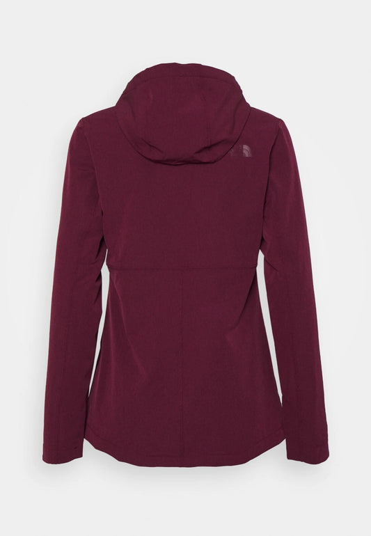 The North Face Women’s Shelbe Raschel Hoodie Jacket–Regal Red Heather Outerwear