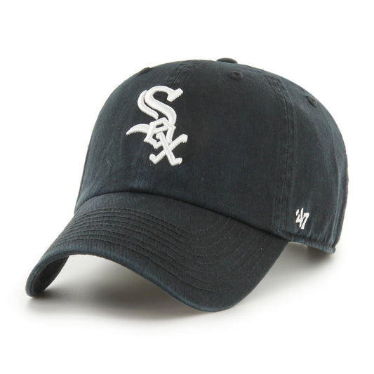 47 Brand Chicago White Sox Relaxed Clean Up Cap / Black White / RRP £28