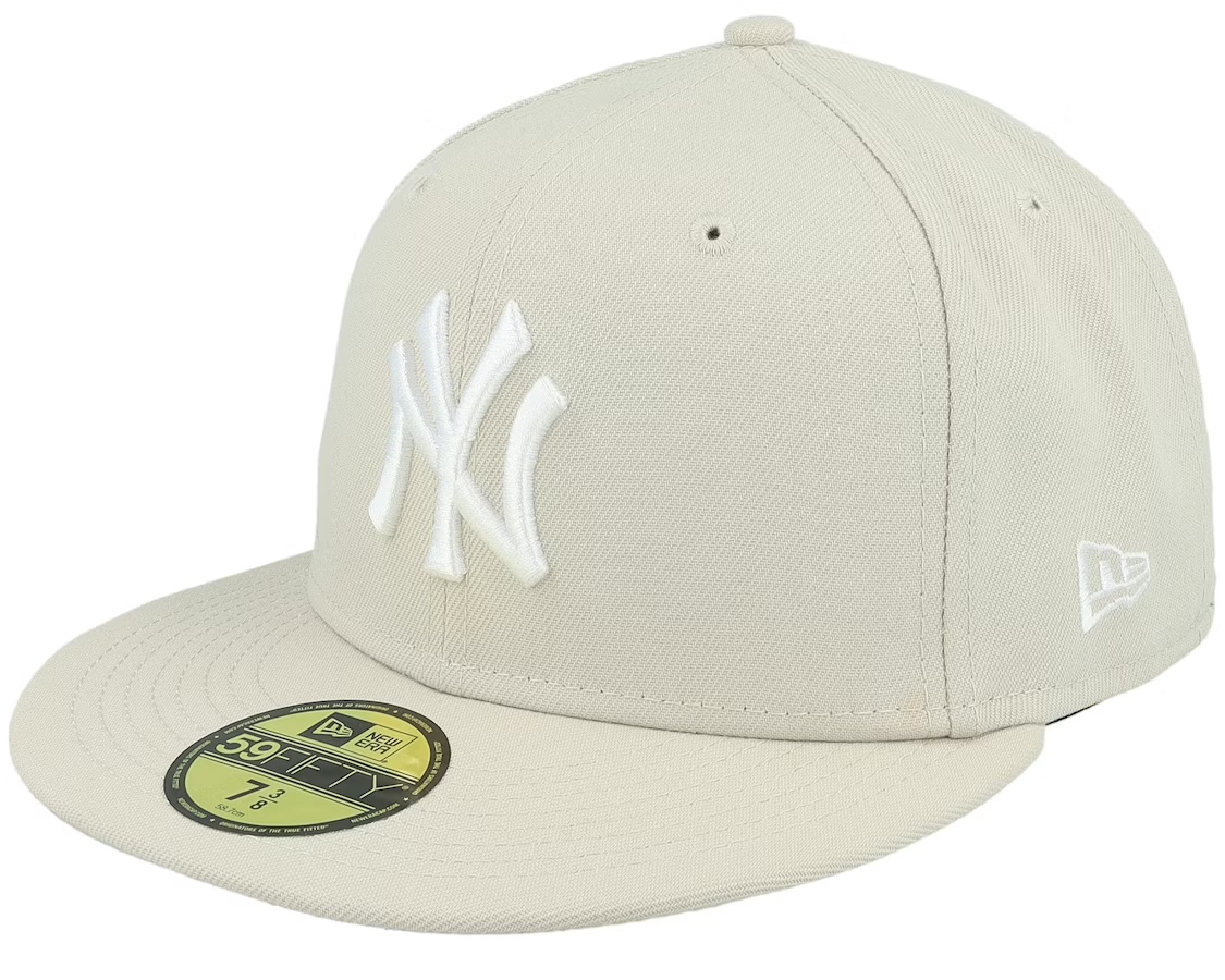New Era New York Yankees 59Fifty Fitted Cap / Stone White / RRP £34