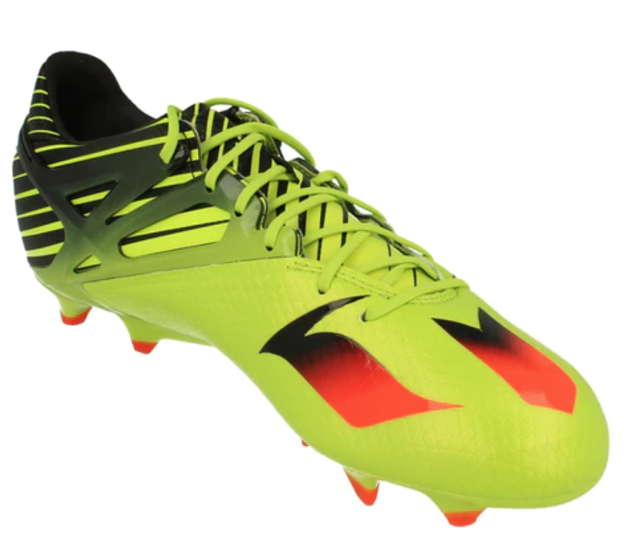 Adidas Messi 15.1 Firm Ground Football Boots / Green Solar Red Black / RRP £155