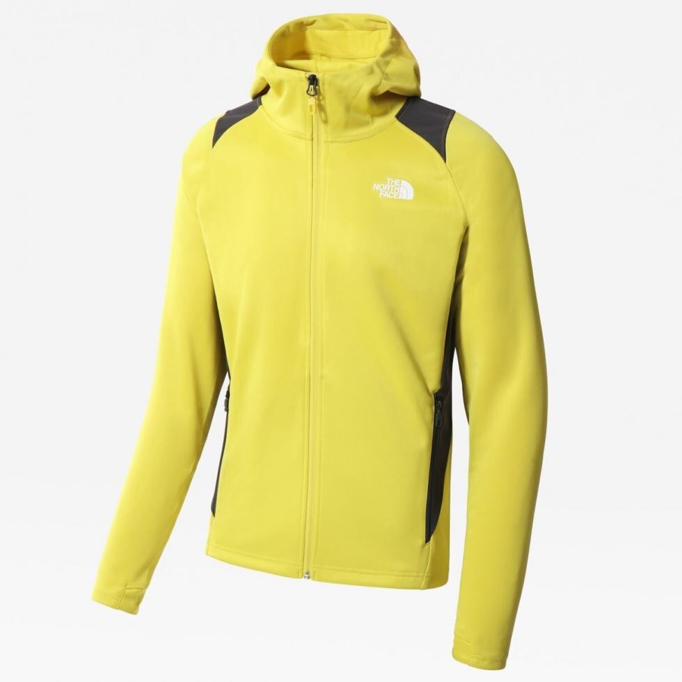 The North Face Men's Athletic Outdoor Full Zip Hoodie M / Yellow Grey / RRP £100