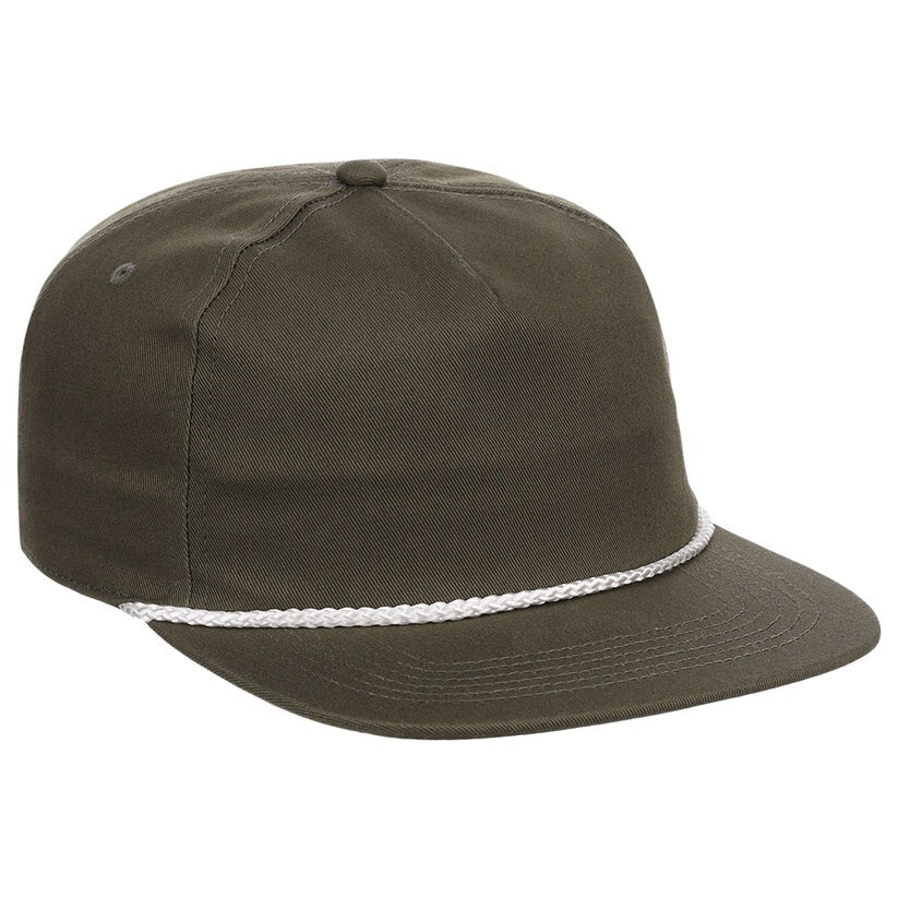 Unisex Plain Fairway Golfer Hat / Olive / £23
