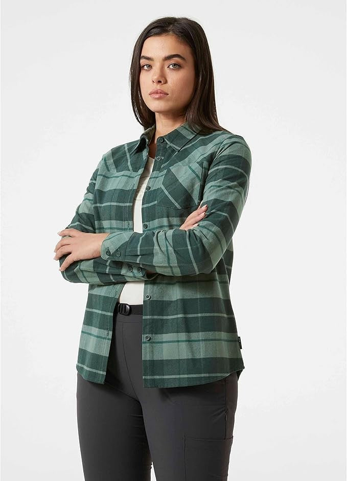 Helly Hansen Womens Classic Check Shirt / Green / RRP £75