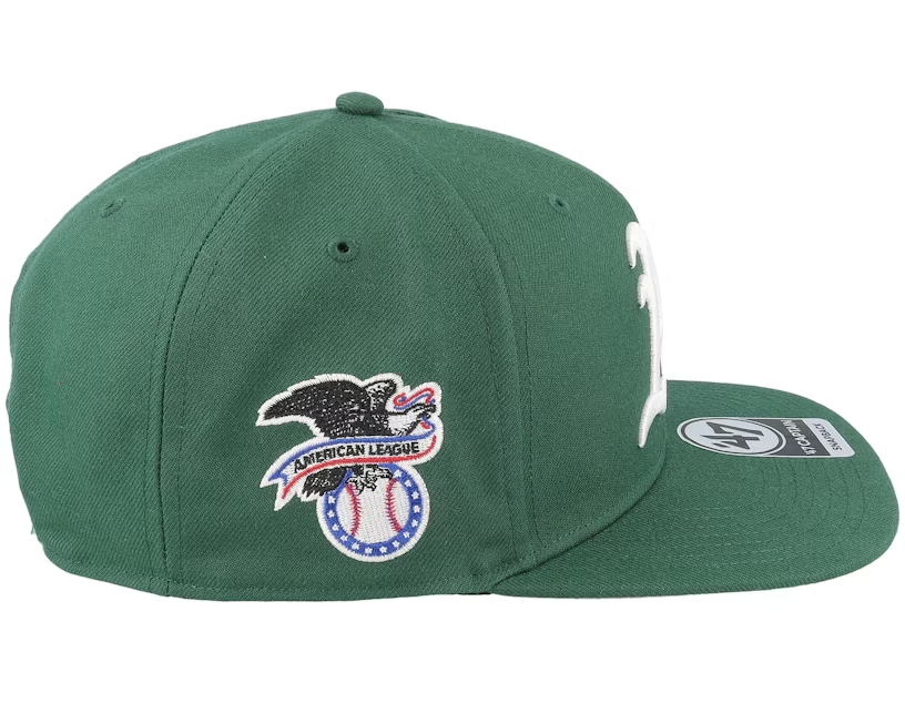 Oakland A's Sure Shot Under 47 Captain Cap / Baseball / Green / BNWT / RRP £28
