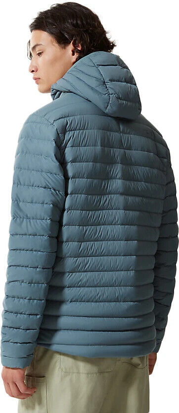 The North Face Men's Stretch Down Hooded Puffer Jacket / Goblin Blue / RRP £260