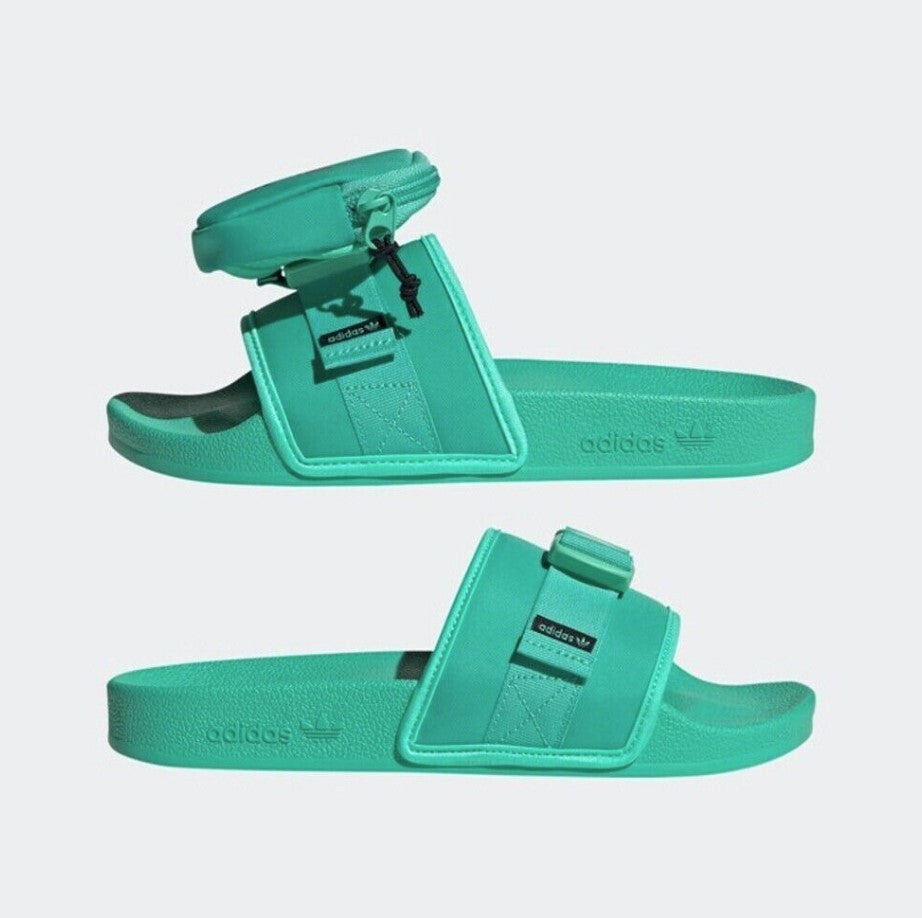 Adidas Womens Pouchylette Slides / Green / RRP £68