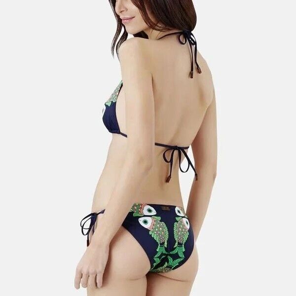 Vilebrequin Womens Bikini Top / Fleur / Navy Fish / RRP £130