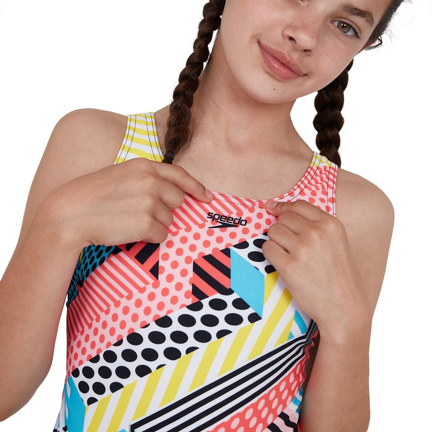 Speedo Girls Endurance+ Swimsuit / Pink Coral / RRP £22