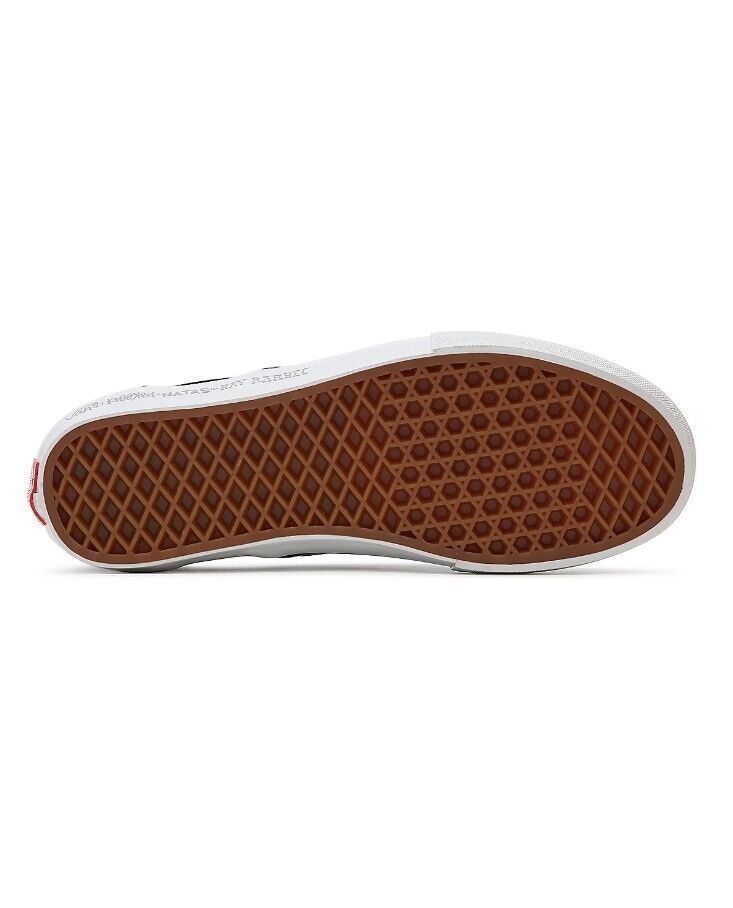 Vans Mens Krooked By Natas For Ray Skate Slip-on Shoes / Black / RRP £70