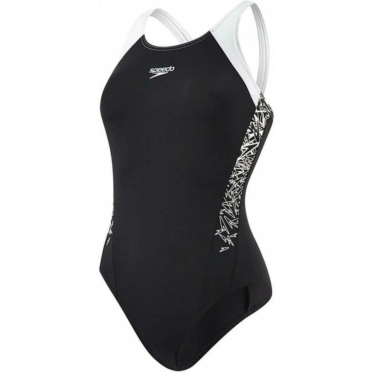 Speedo Women's Endurance+ Muscleback Swimsuit / Black Pink / RRP £34