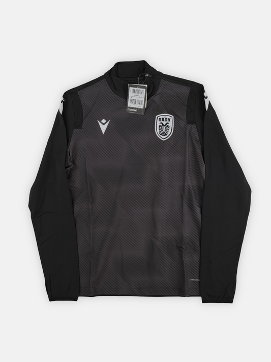 Macron Mens 2020-21 Paok Macron Training Football Top / Black / RRP £54.99