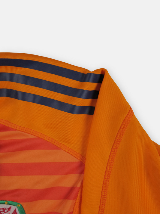 Adidas Mens 2018-19 Wales Player Issue Gk Football Shirt / Orange / RRP £59.99
