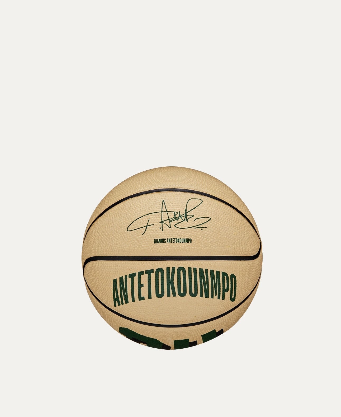 Wilson NBA Player Icon Mini Milwaukee Buck Giannis Basketball / Tan/ RRP £22