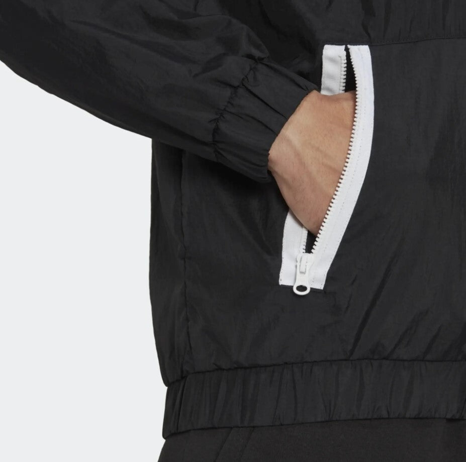 Adidas Mens Future Icon Woven 1/4 Zip Jacket / Black / RRP £50