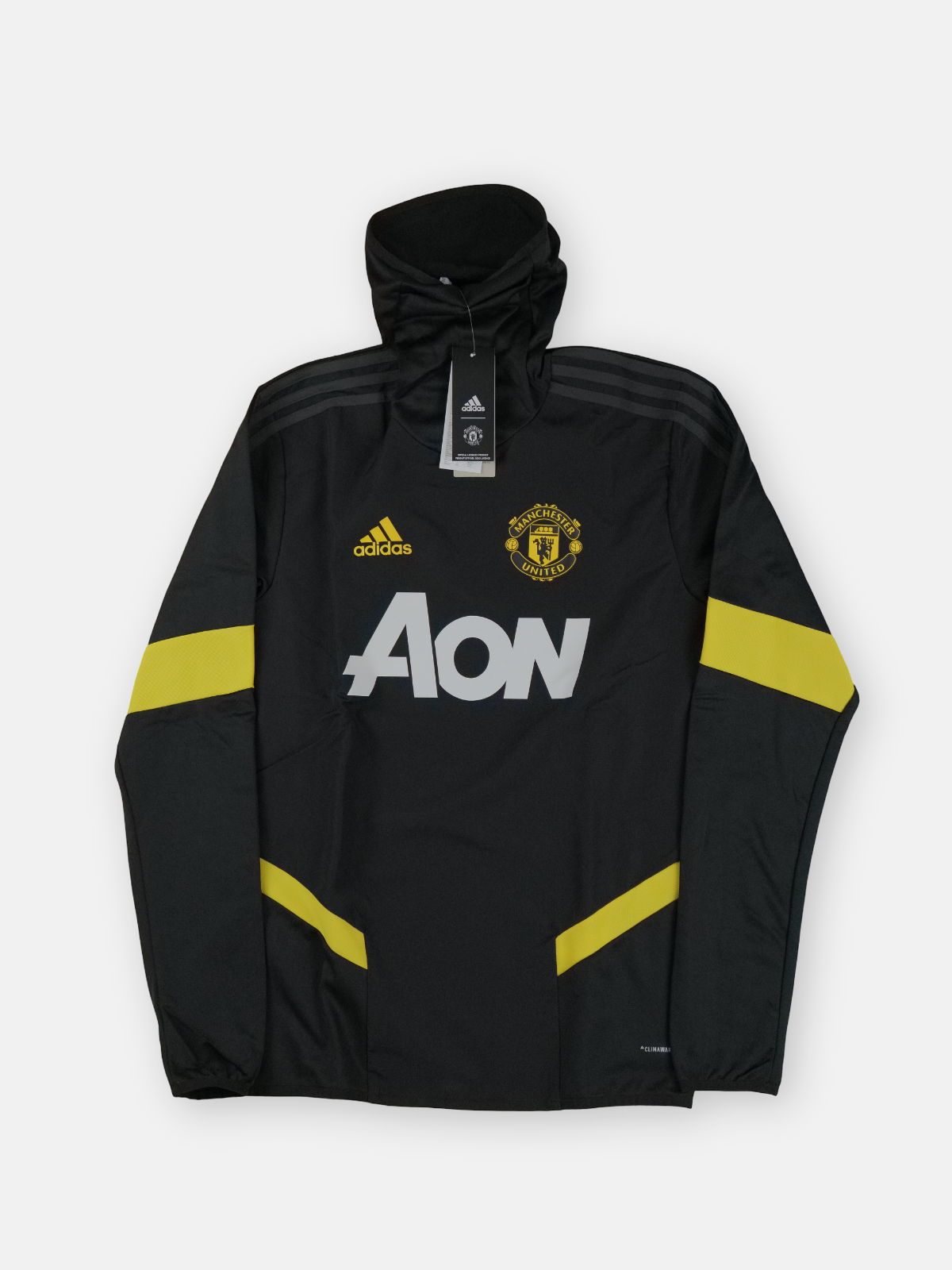 Adidas Mens Manchester United Warm-Up Training Football Top / Black / RRP £69.99