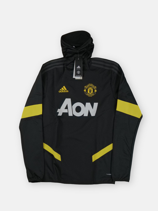 Adidas Mens Manchester United Warm-Up Training Football Top / Black / RRP £69.99