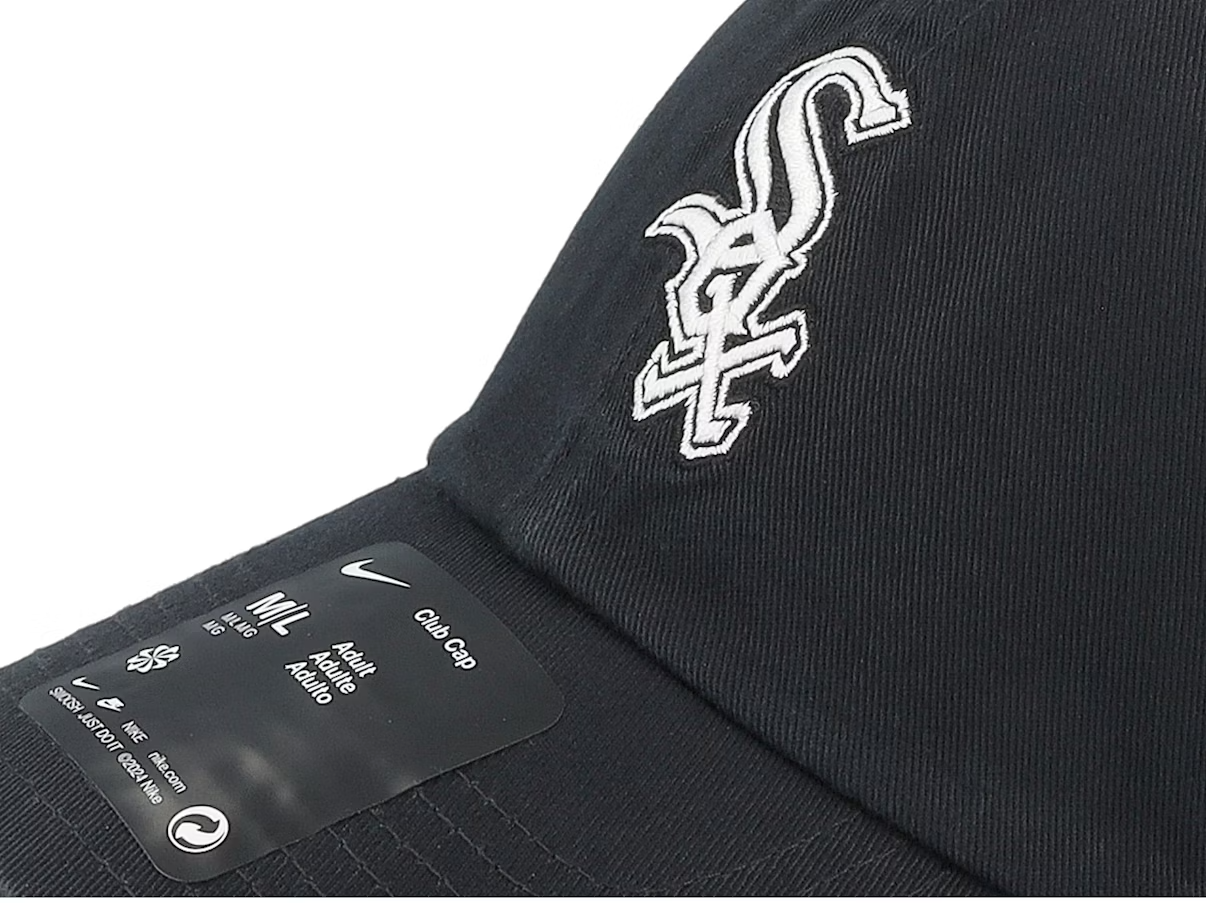 Nike Chicago White Sox MLB Relaxed Club Dad Cap / Black White / RRP £22