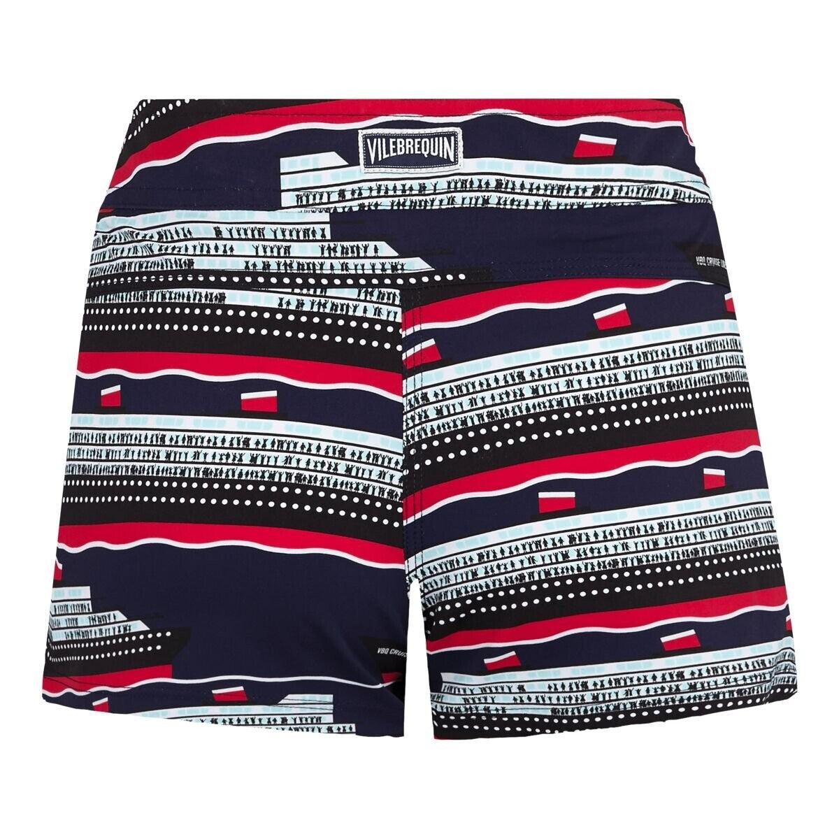 Vilebrequin Womens Swim Short / Ferise / Black White Red / RRP £190