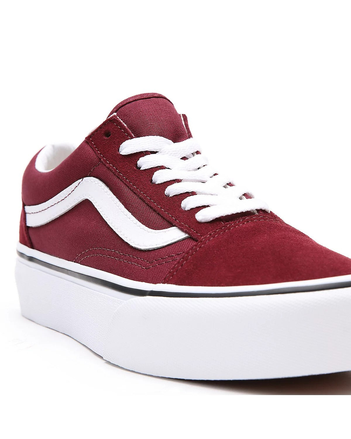 Vans Unisex Old Skool Platform Trainers / Red White / RRP £75