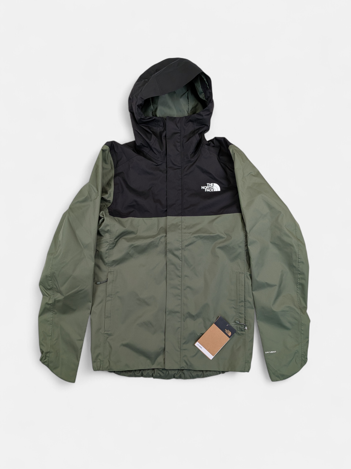 The North Face Mens Quest Zip-In Jacket / Black - Green / RRP £155
