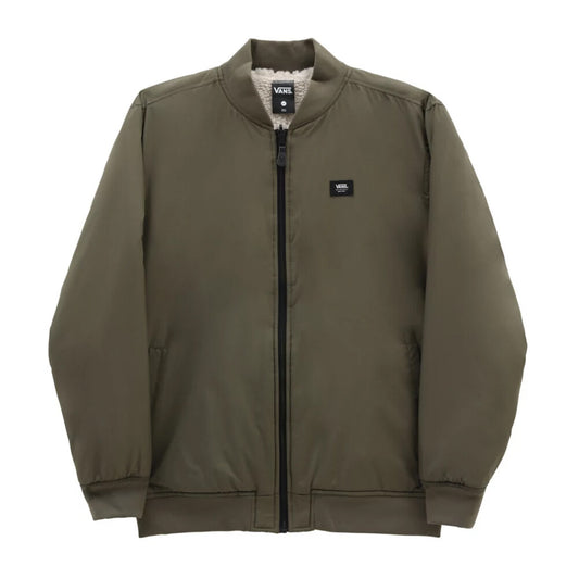 Vans Reversible Hughes Bomber Jacket / Grape Leaf-Oatmeal / Mens / RRP £125