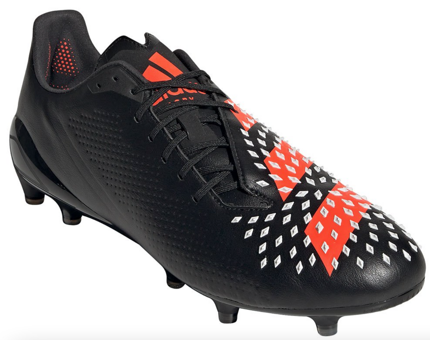 Adidas Mens Rugby Predator Malice LS FG Boots / Black Orange / RRP £180