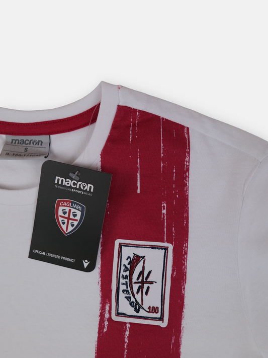 Macron Mens Cagliari Macron 100th Anniversary Football Shirt / White / RRP £40