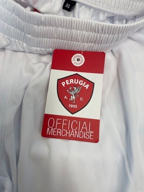 Perugia 2018-19 Frankie Garage Football Home Shorts / BNWT / White / RRP £25
