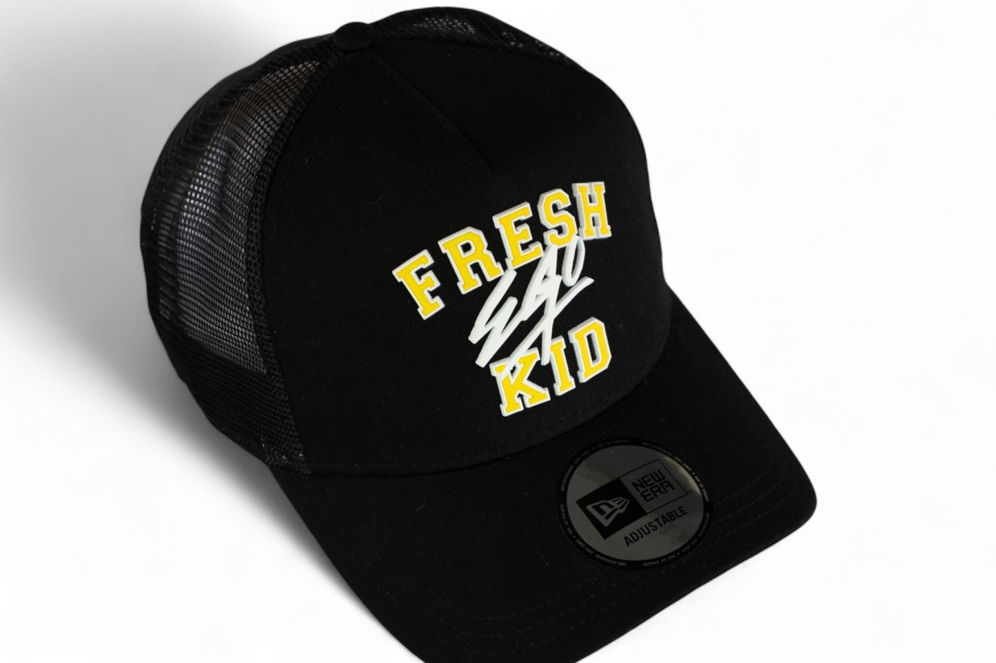 Fresh Ego Kid Varisty Trucker Cap / Black Yellow / RRP £35