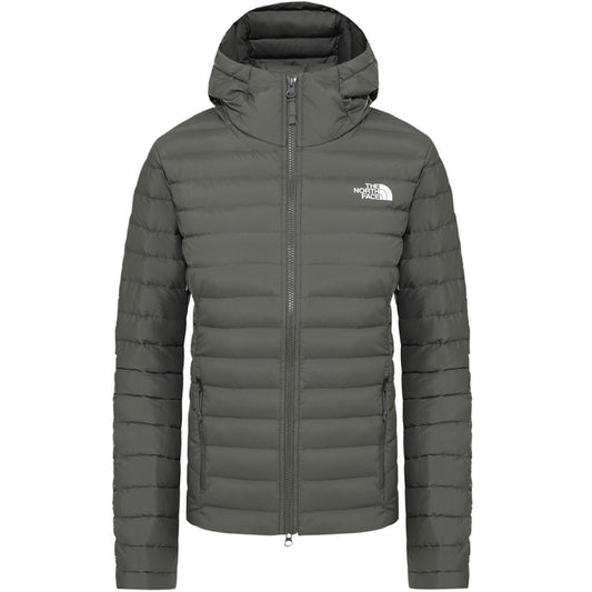 The North Face Womens Stretch Down Hoodie Jacket / New Taupe Green / RRP £245