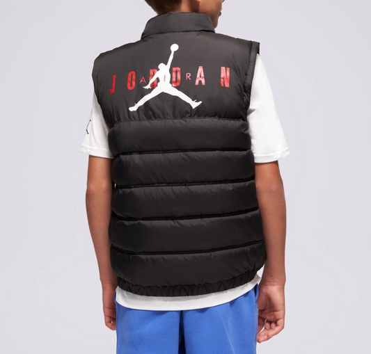 Nike Boys Jordan Puffer Vest Gilet / Black / RRP £70