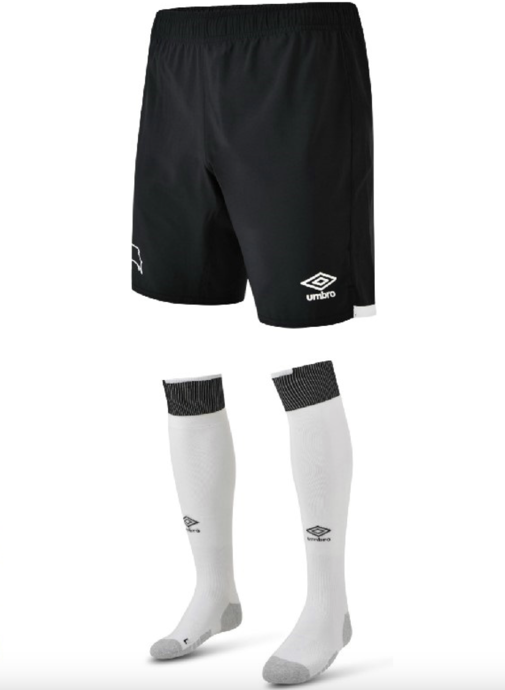 Umbro Infant Derby County 19-20 Home Full Football Kit / White / RRP £40