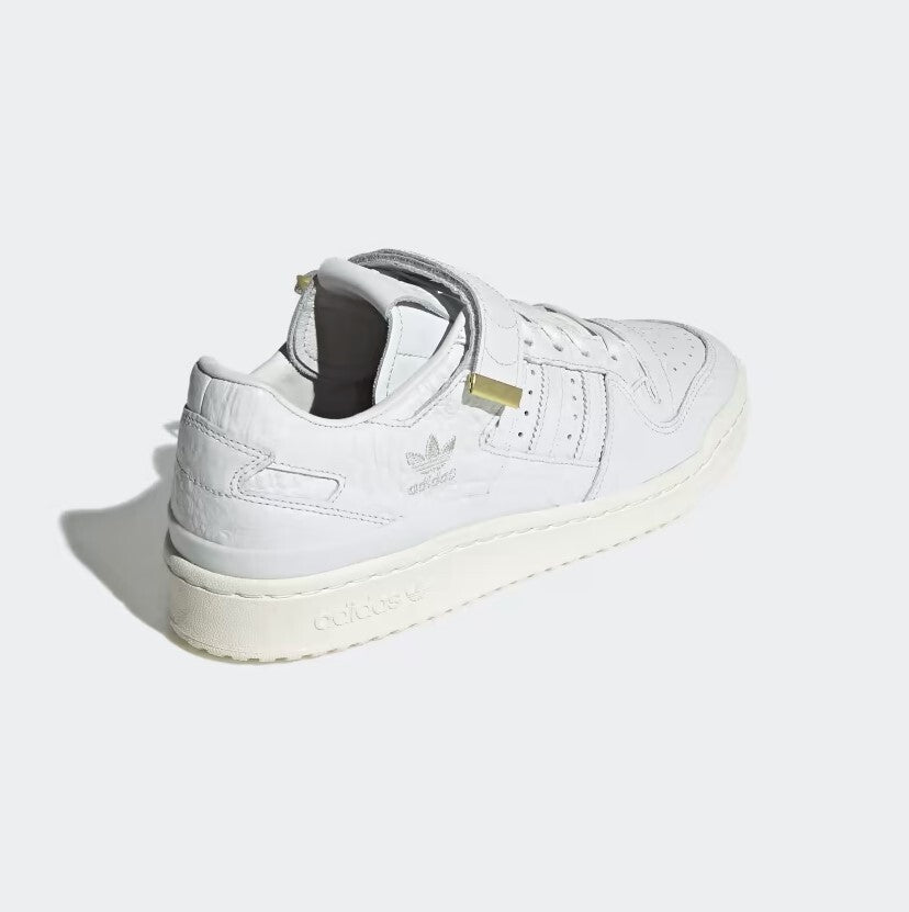 Adidas Mens Forum 84 Croc Skin Low Trainers / White / RRP £100