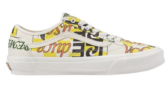 Vans Mens Old Skool Eco Theory Tapered 'White Yellow Black' / RRP £75