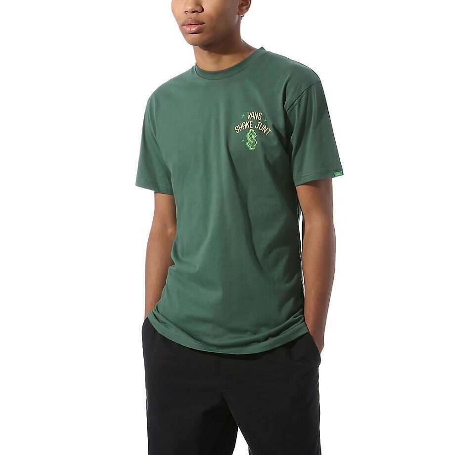 Vans Mens X Shake Junt Menu S/S T-Shirt / Green / RRP £32