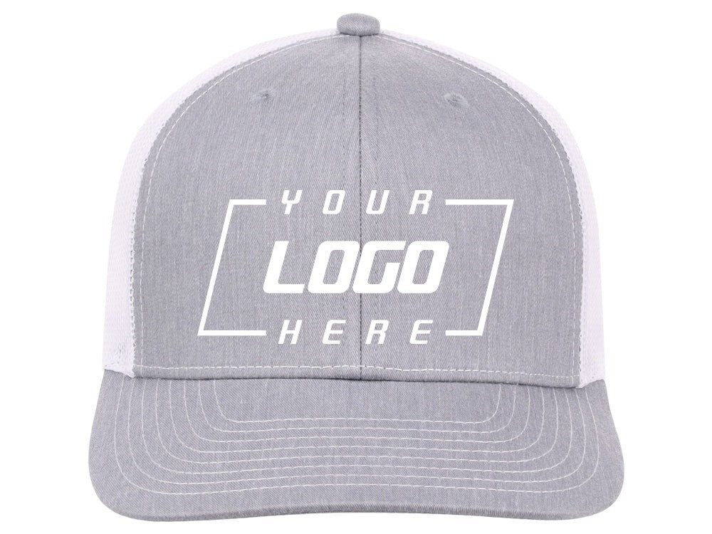 Crowns By Lids Unisex Plain Slam Dunk Trucker Hat / Grey White / RRP £18