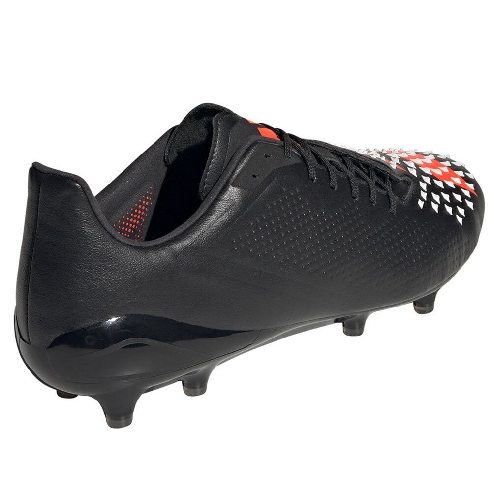 Adidas Men’s Predator Malice Low (FG) Rugby Boots / Black Red White / RRP £180